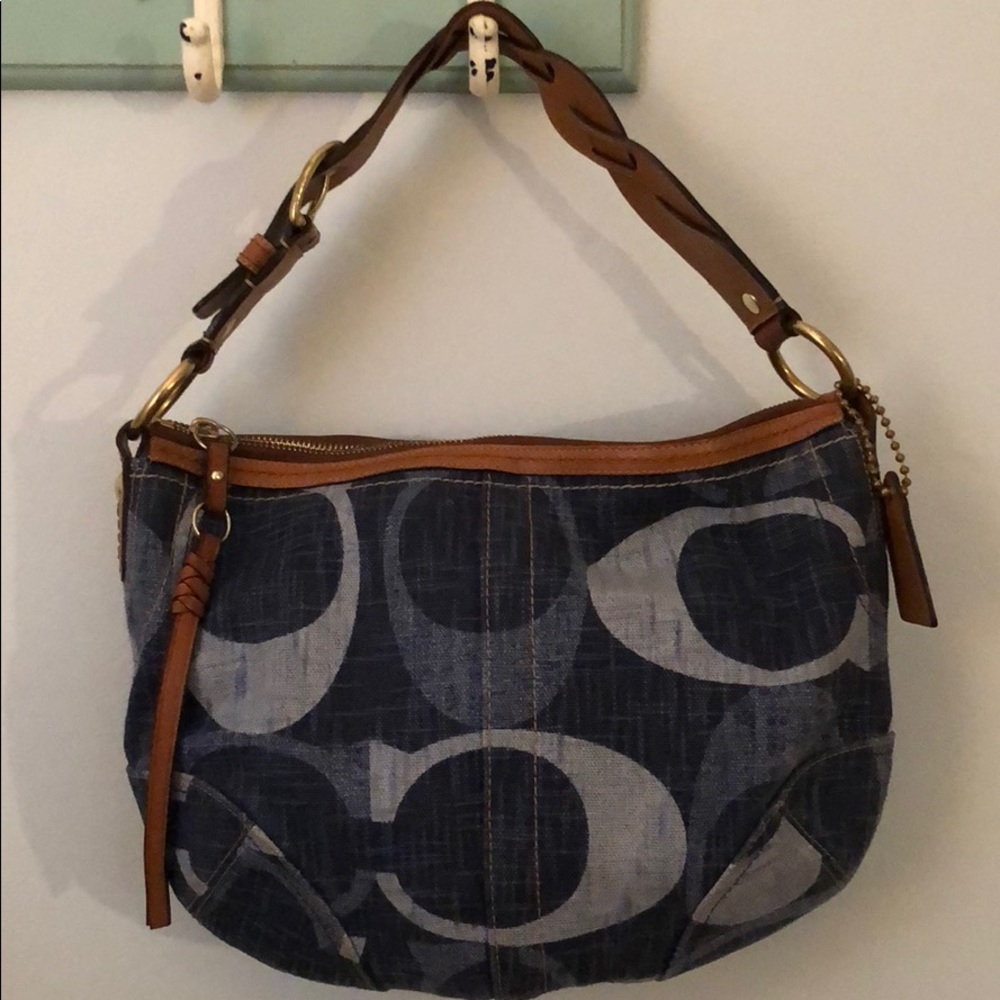 Coach Denim Medium Hobo Purse